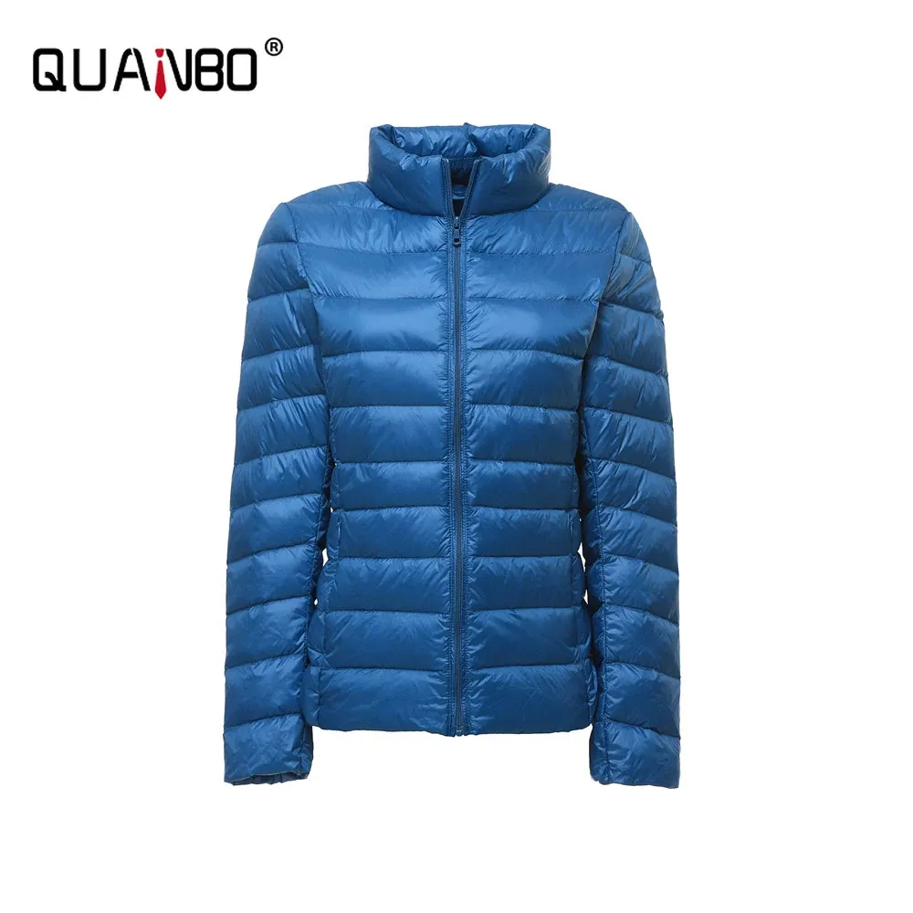 15 Colors Female Slim Fit Short Portable Windproof Puffer Jacket