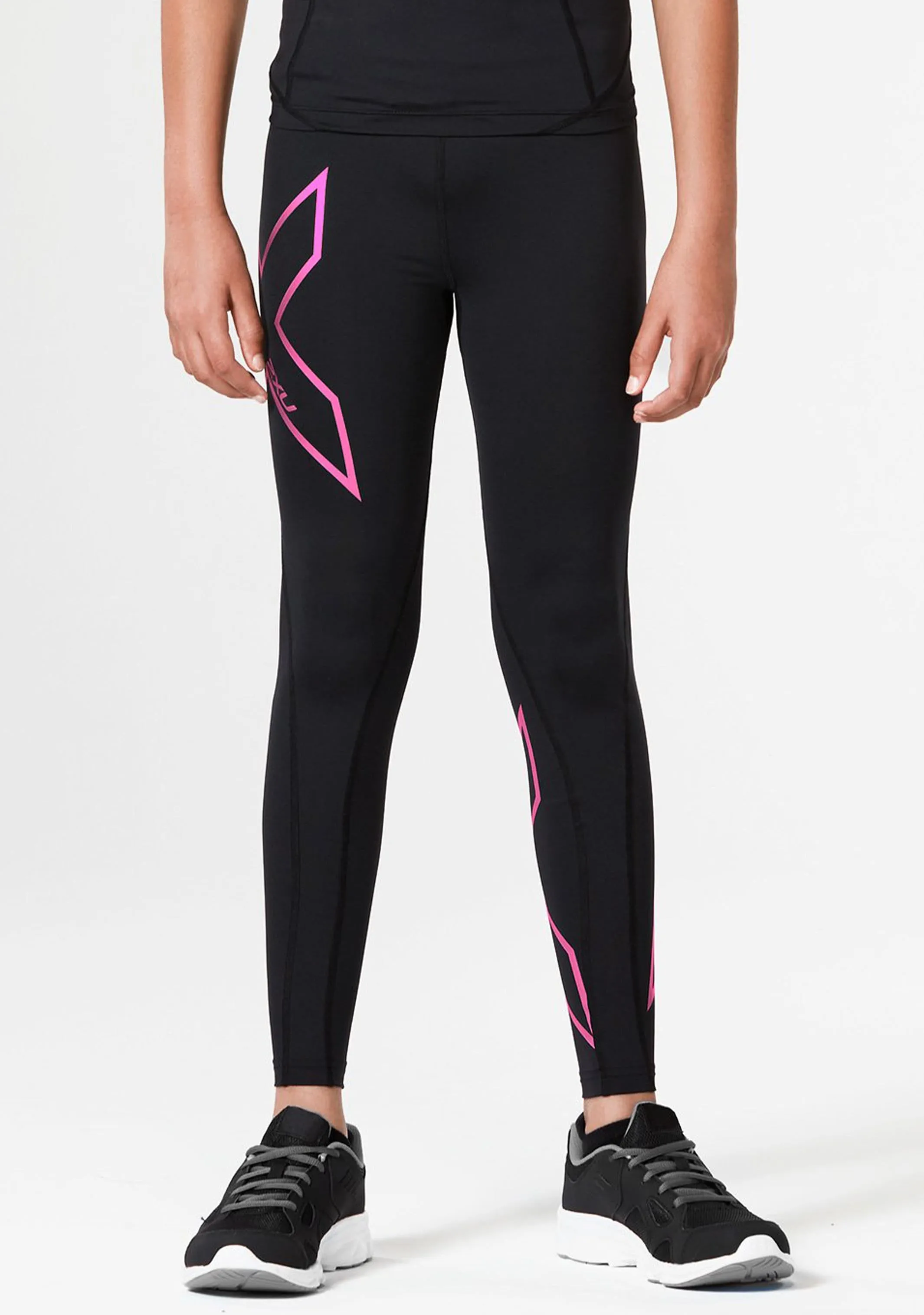 2XU Junior Core Girls Compression Tight <BR> CA4158B-BLK/HPK