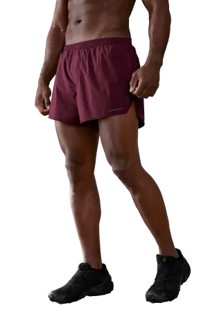 3" RUNNING SHORTS - Burgundy