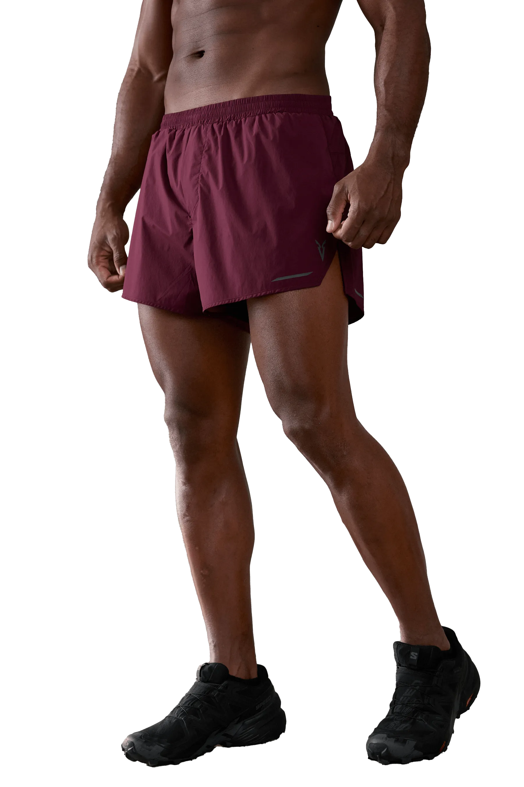 3" RUNNING SHORTS - Burgundy