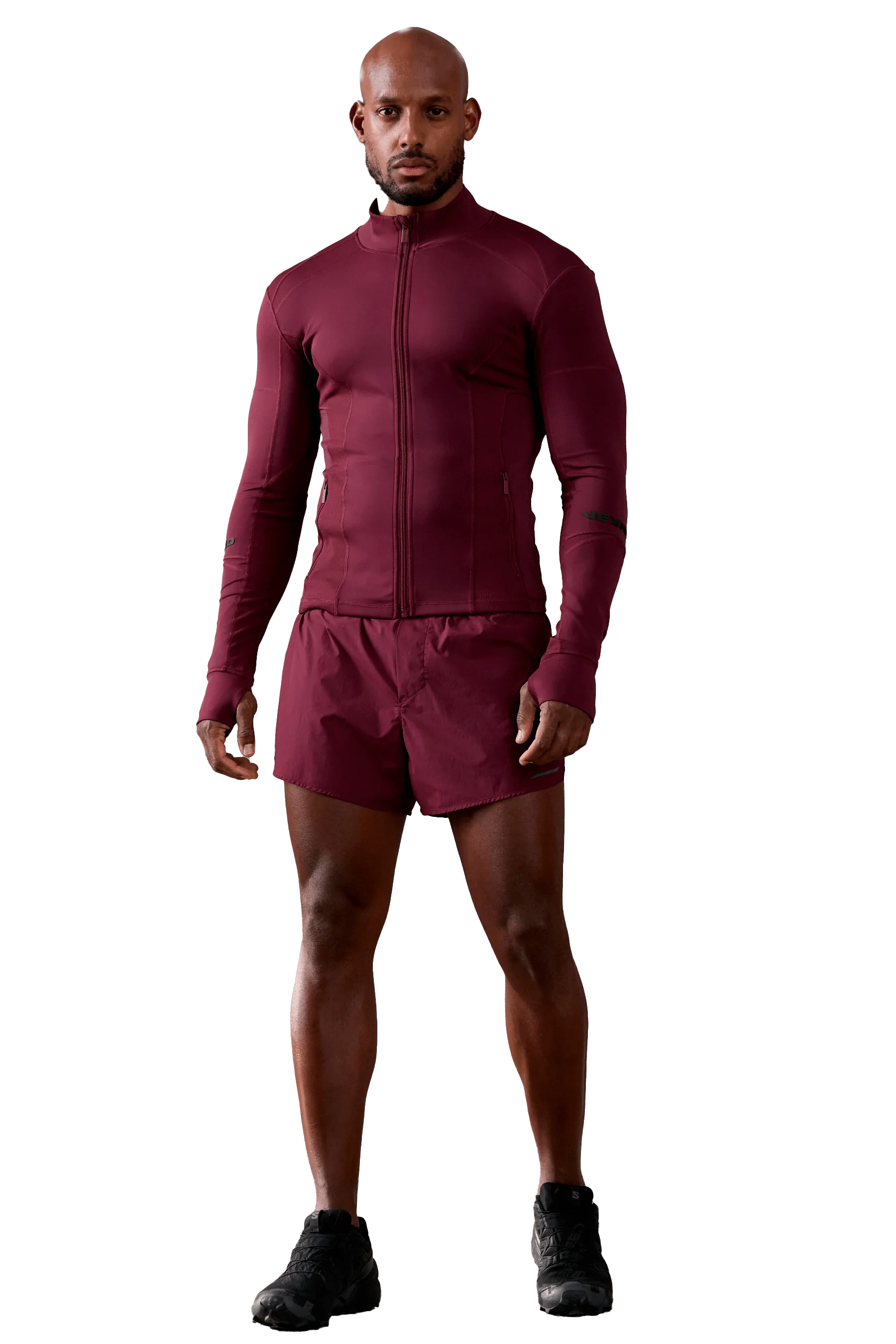 3" RUNNING SHORTS - Burgundy
