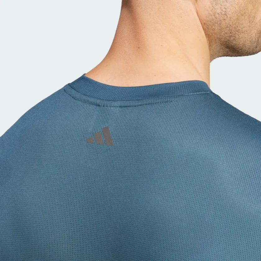 ADIDAS HIIT GRAPHIC SLOGAN TRAINING T-SHIRT - TURQUOISE