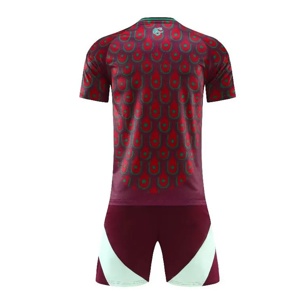 Adult 2024 Mexico Soccer Jersey Euro Cup Home T-shirt and Shorts National Team Sportswear