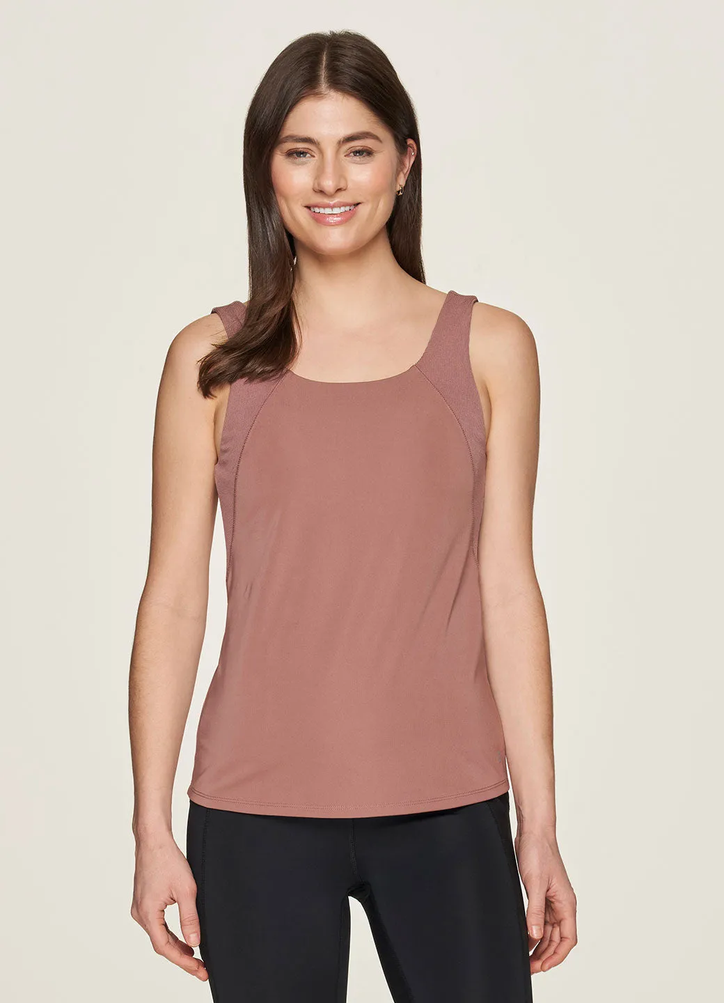 Amber Ribbed Shelf Bra Tank