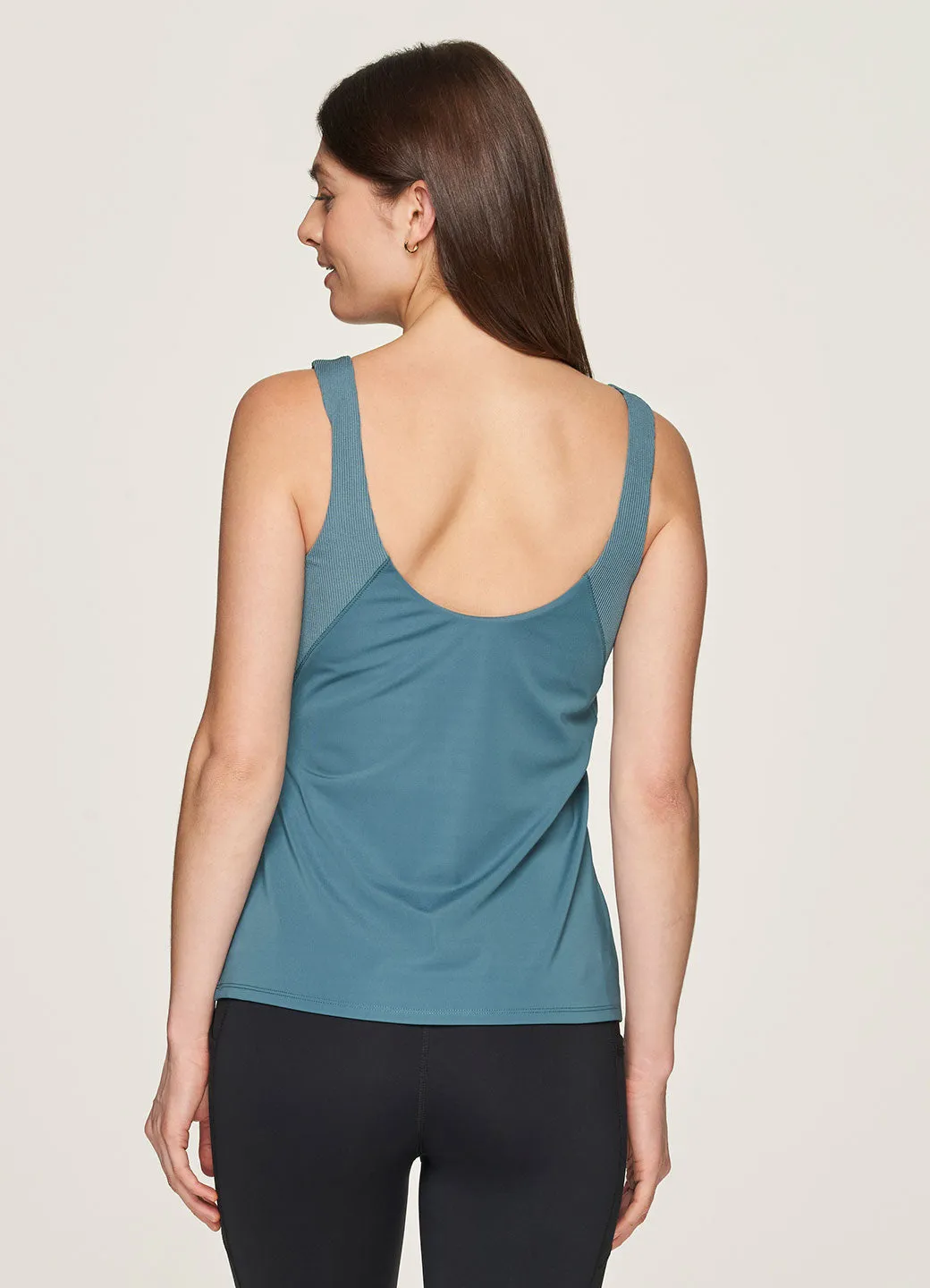 Amber Ribbed Shelf Bra Tank