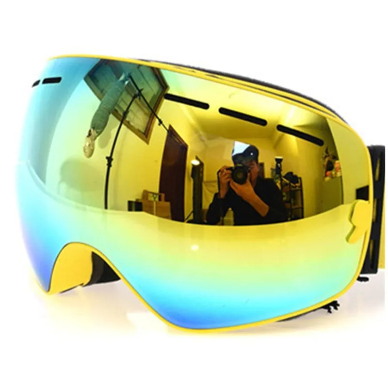 Ashore Shop Ski Goggles, 2023 New Brand Professional Anti-fog Double Lens UV400 Big Spherical Men Women Ski Glasses Skiing Snowboard Goggles