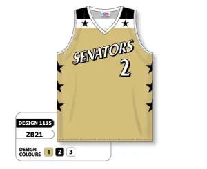Athletic Knit Custom Sublimated Basketball Jersey Design 1115