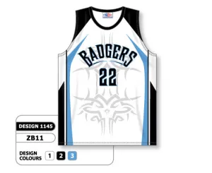 Athletic Knit Custom Sublimated Basketball Jersey Design 1145