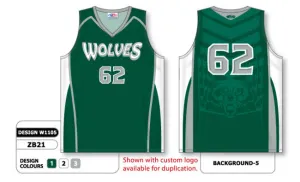 Athletic Knit Custom Sublimated Basketball Jersey Design W1105