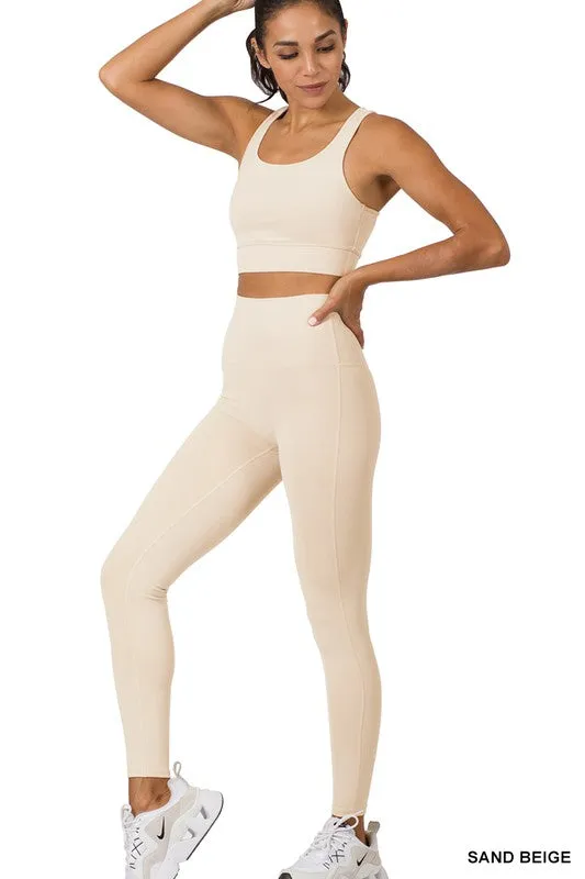 ATHLETIC RACERBACK TANK  & LEGGING SET