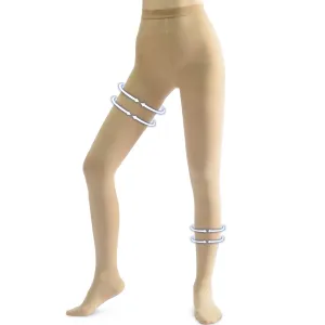 Beister Medical Compression Pantyhose for Women & Men, Opaque Closed Toe 20-30mmHg Graduated Support Tights Beige S