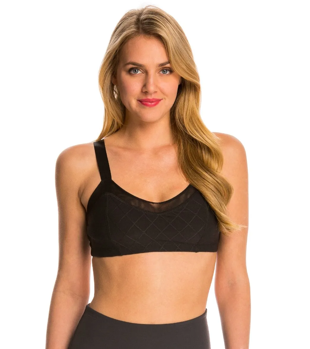 Beyond Yoga Quilted Mesh Lined Yoga Sports Bra