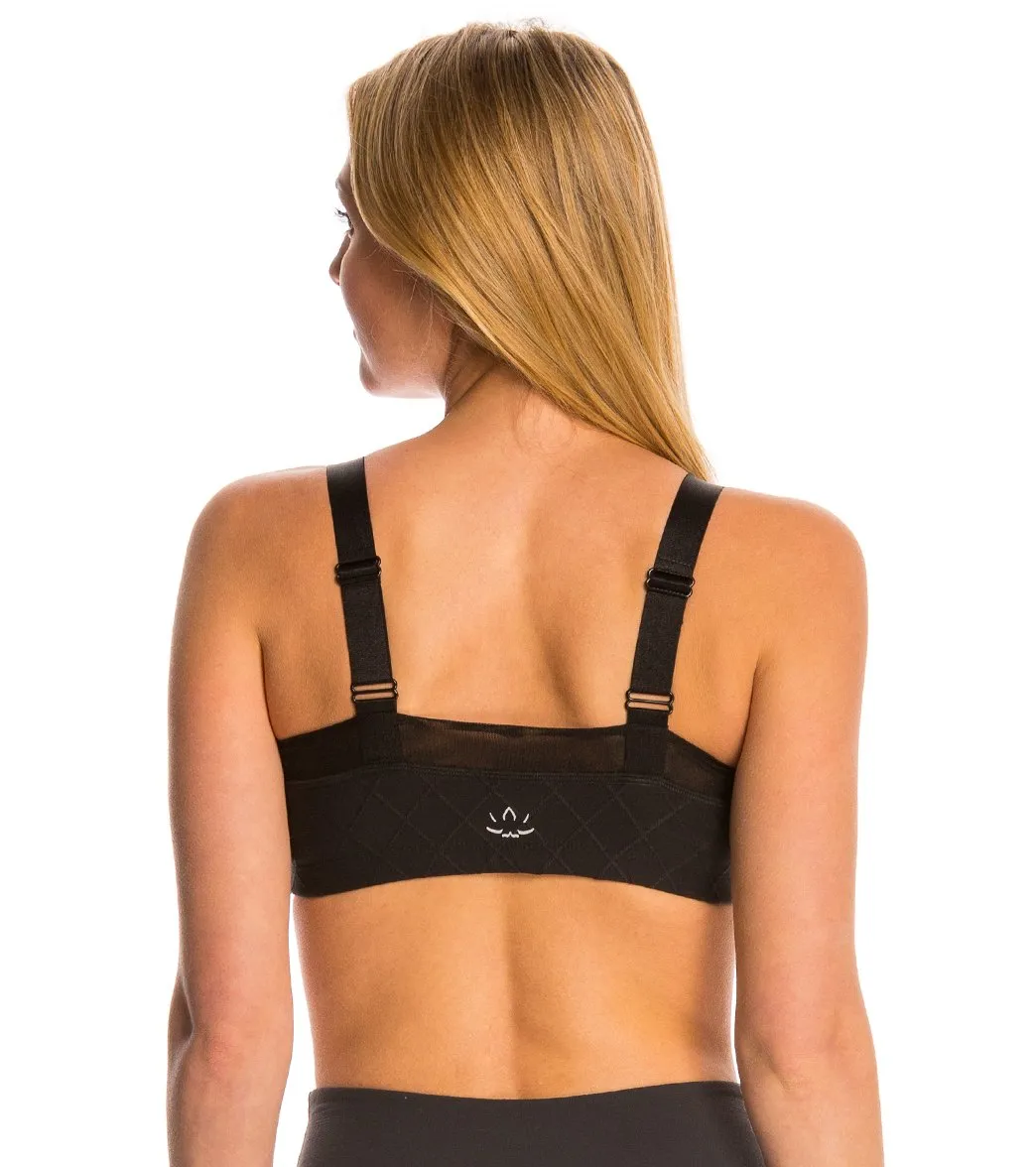 Beyond Yoga Quilted Mesh Lined Yoga Sports Bra