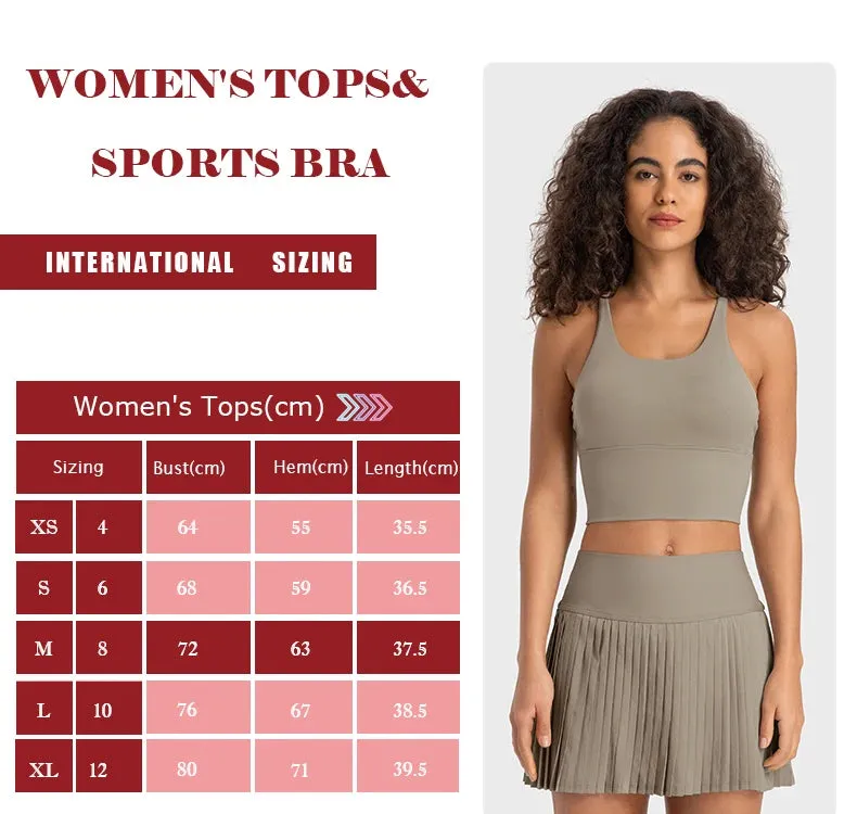 Bonnyshow Buttery Soft Strappy Back Sports Bras Padded Crisscross Backless U-neck Cropped Yoga Bras Workout Clothes for Women Gym Tank Top