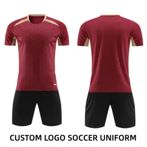 Bordeaux Red Custom Soccer Team Uniforms