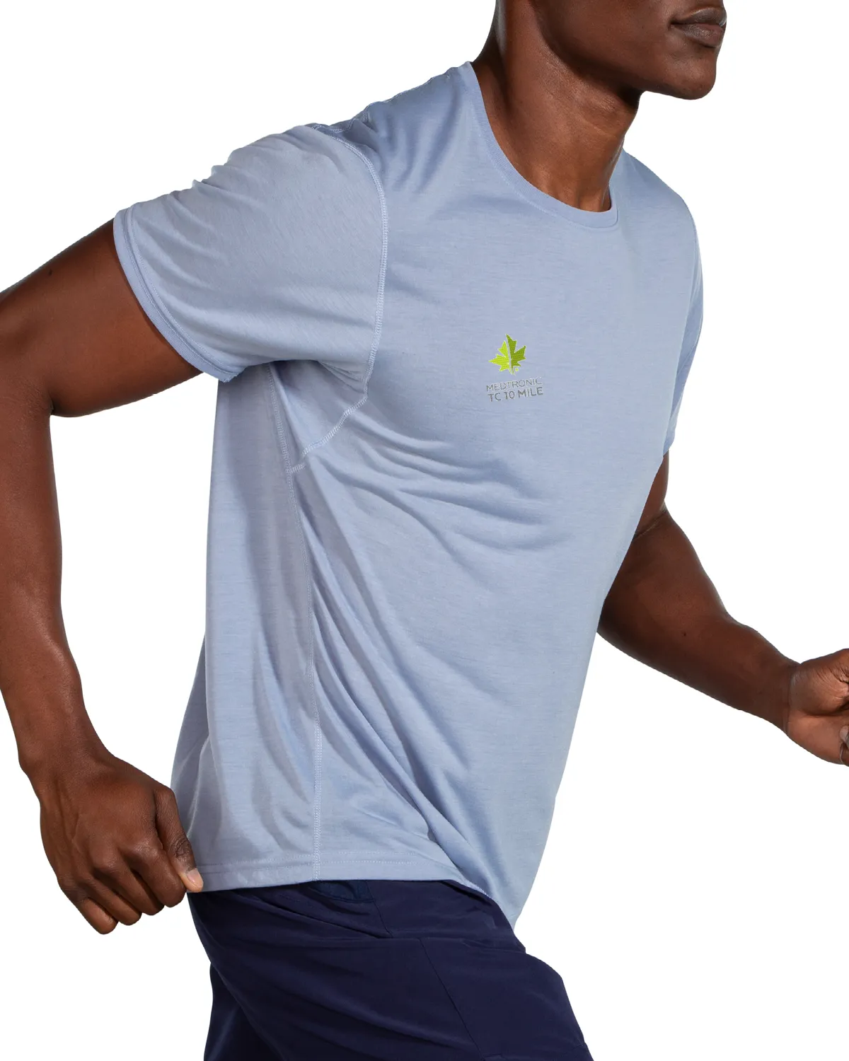Brooks 10 Mile Distance Short Sleeve - Blue Dawn (Men's Sizing)