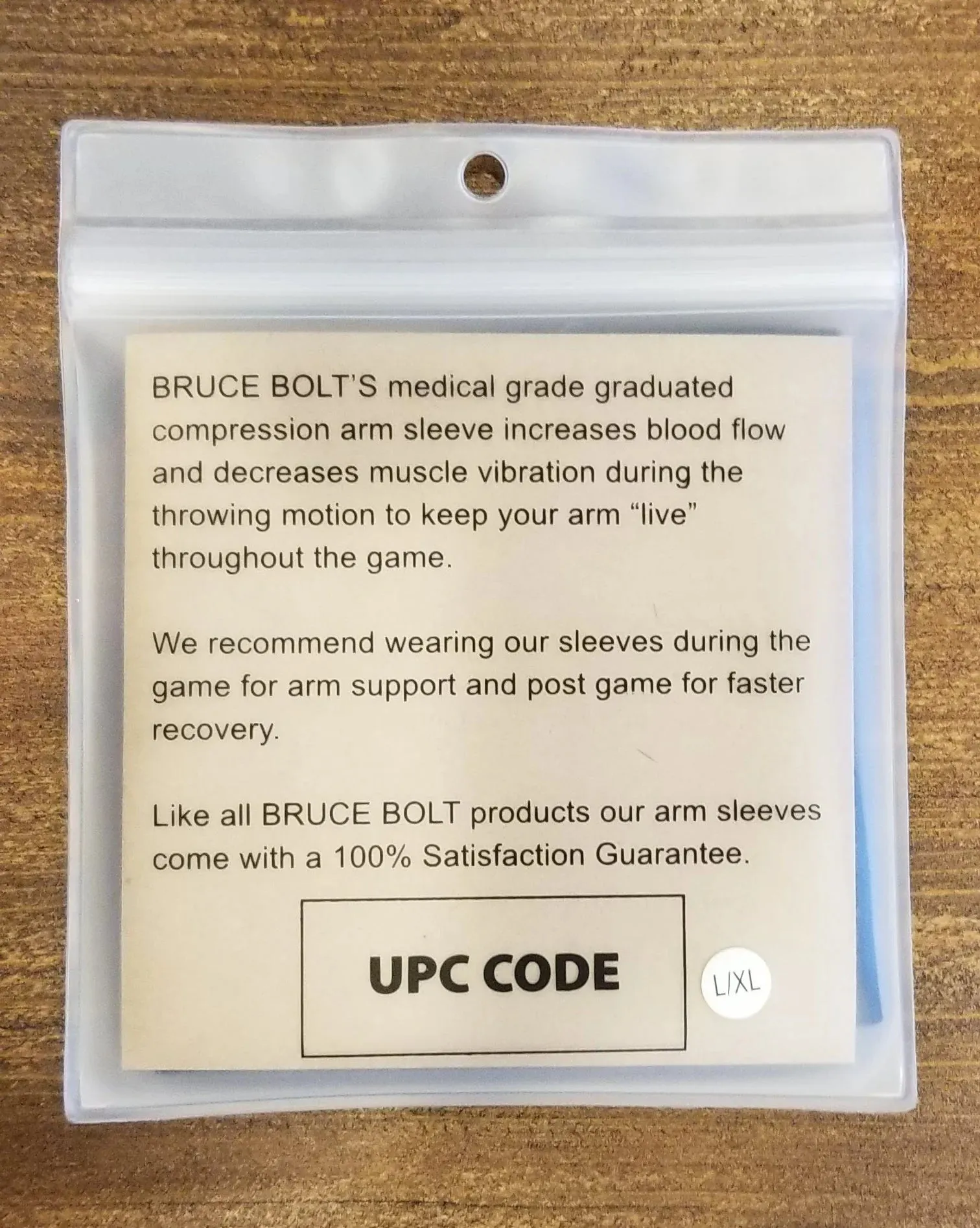 BRUCE BOLT Premium Black Arm Sleeve