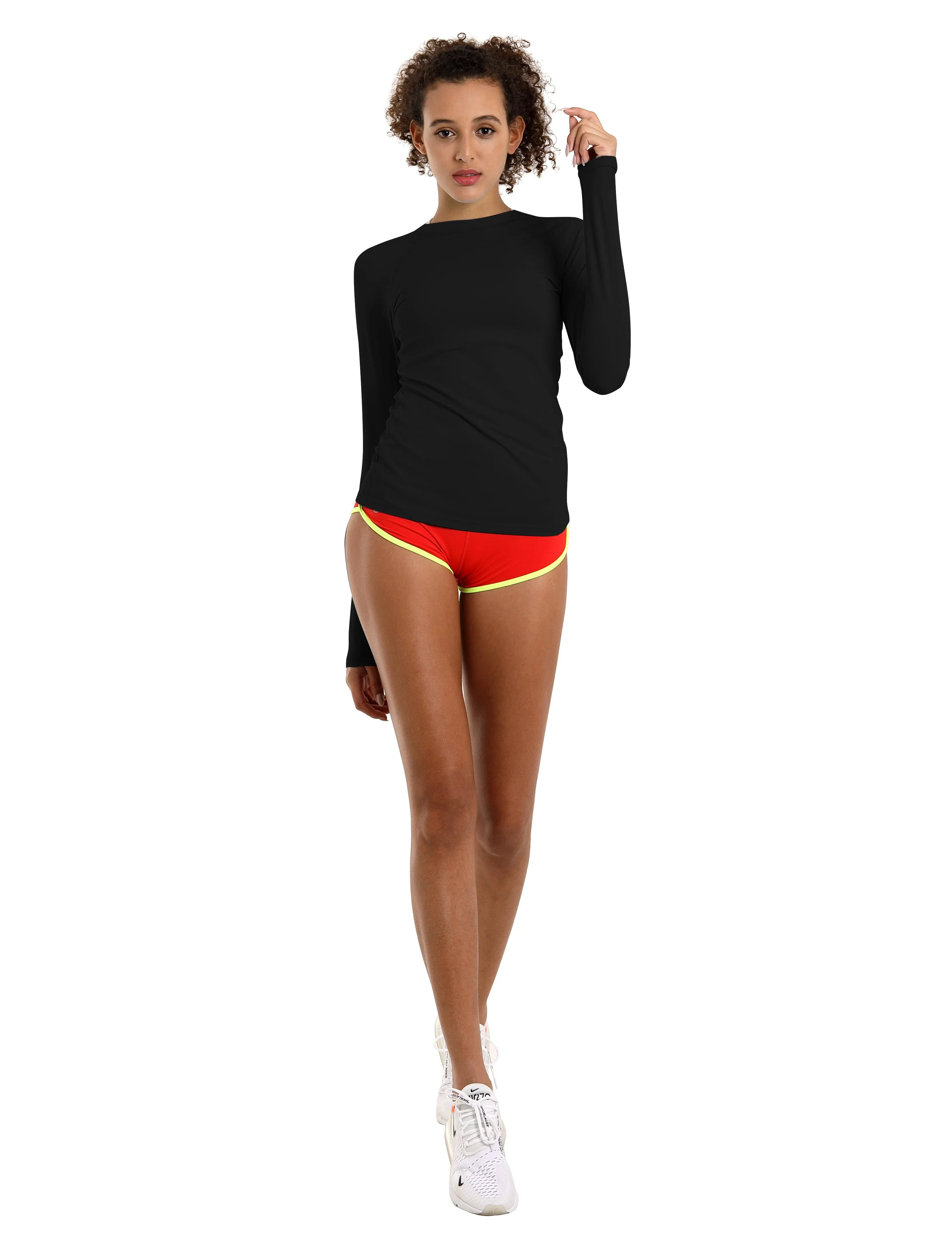 BUBBLELIME 84P/16S Long Sleeve Rashguard for Women_Golf
