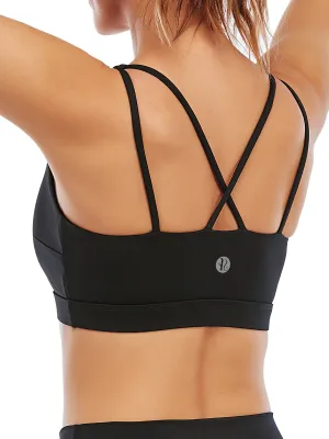 Crisscross Strappy Sports Bra