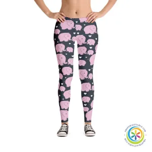 Cute Mom & Baby Elephant Love  Leggings