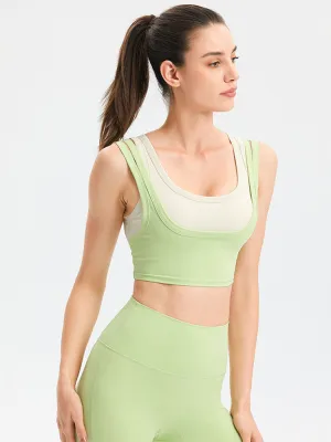Dance Underwear Shockproof Gather Abdominal Yoga Wear Bra Sports Vest