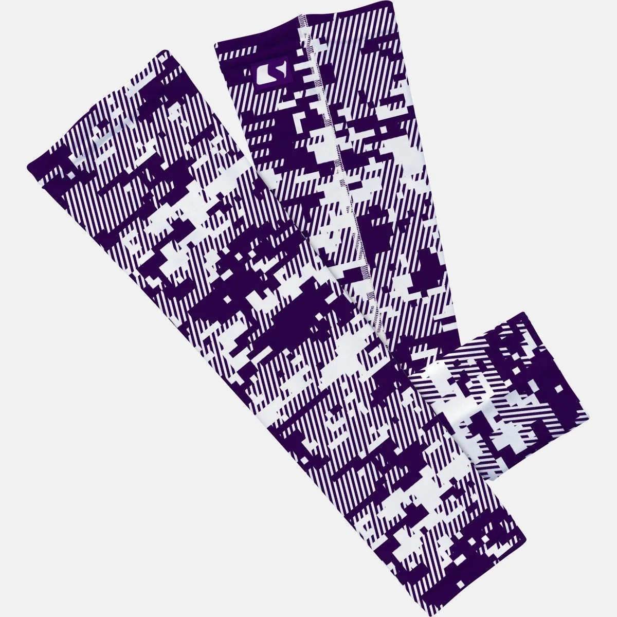 Digital ultra camo purple snow arm sleeve