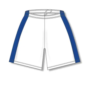Dry-Flex White and Royal Basketball Shorts