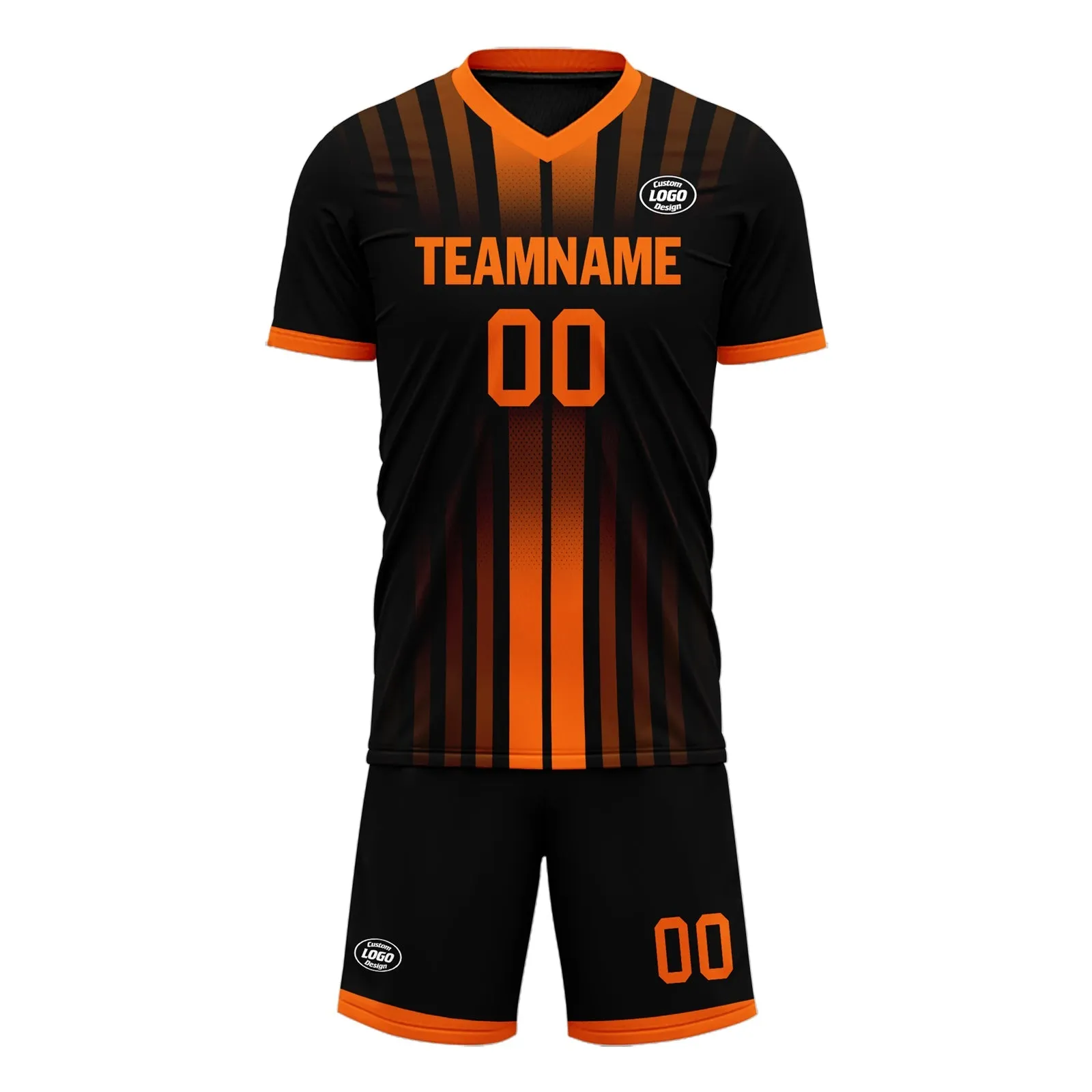 Gift Ideas,Custom Black Yellow Soccer Sets Jersey Personalized SCJ101-D020131-3