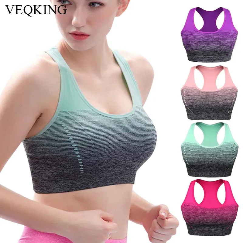 Gradient High Stretch Sports Bra for Women Quick Dry