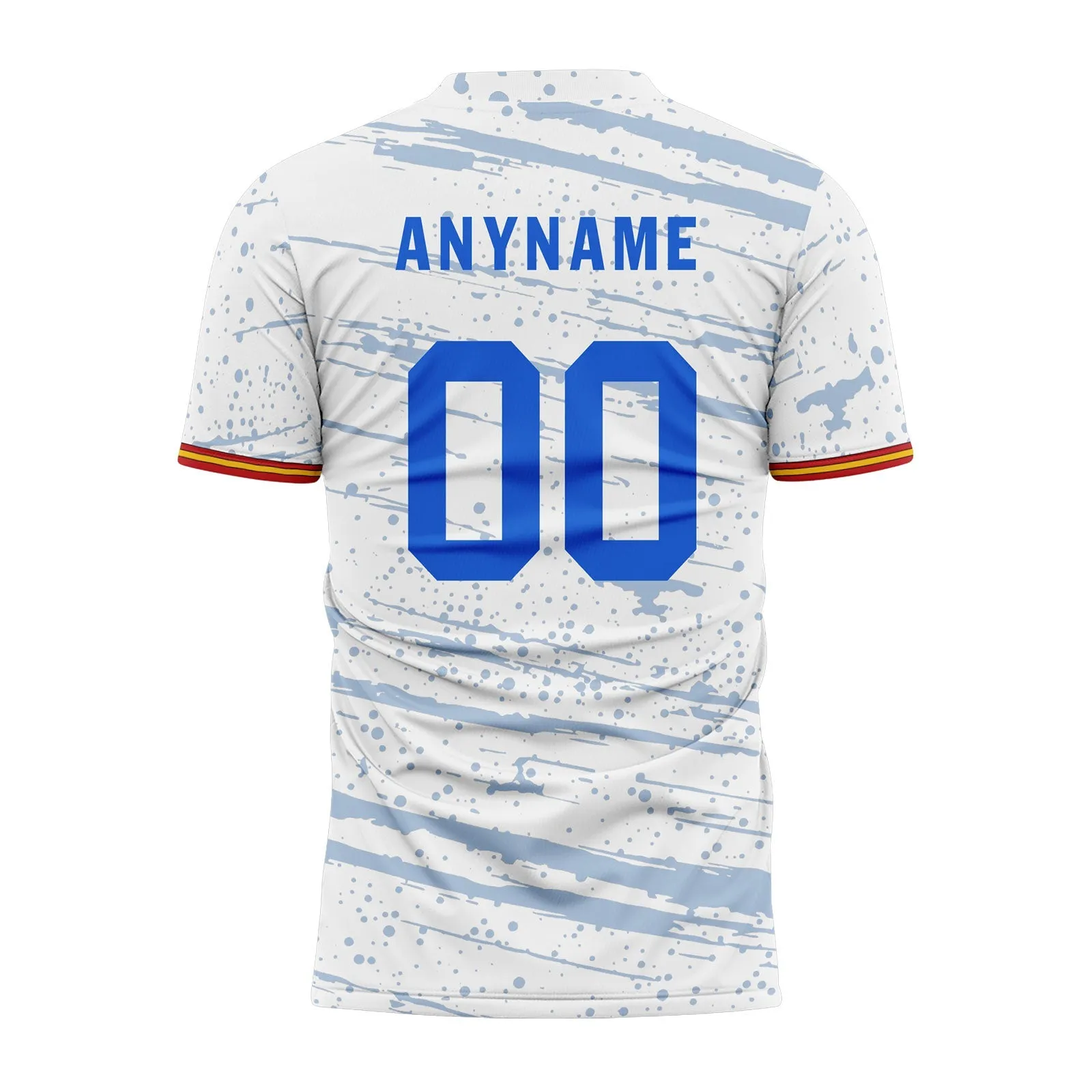 Holiday Gifts,Custom White Blue Soccer Sets Jersey Personalized SCJ101-D28045