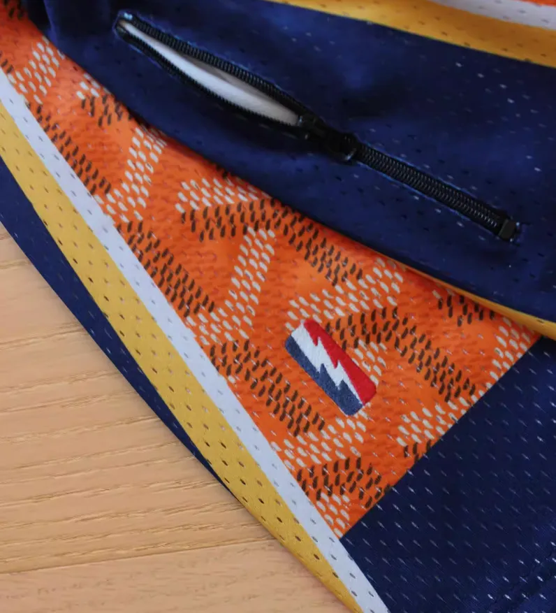 HOOPER FIKO CURRY WARRIORS BASKETBALL TRAINING SHORT IN ORANGE