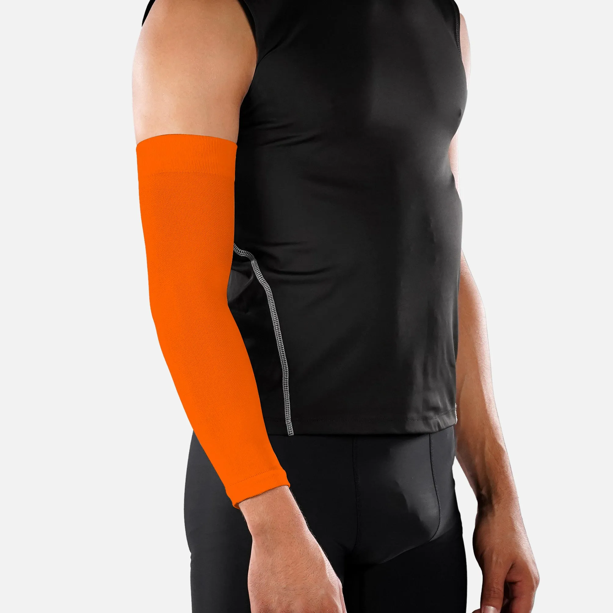 Hot Orange One Size Fits All Basketball Arm Sleeve