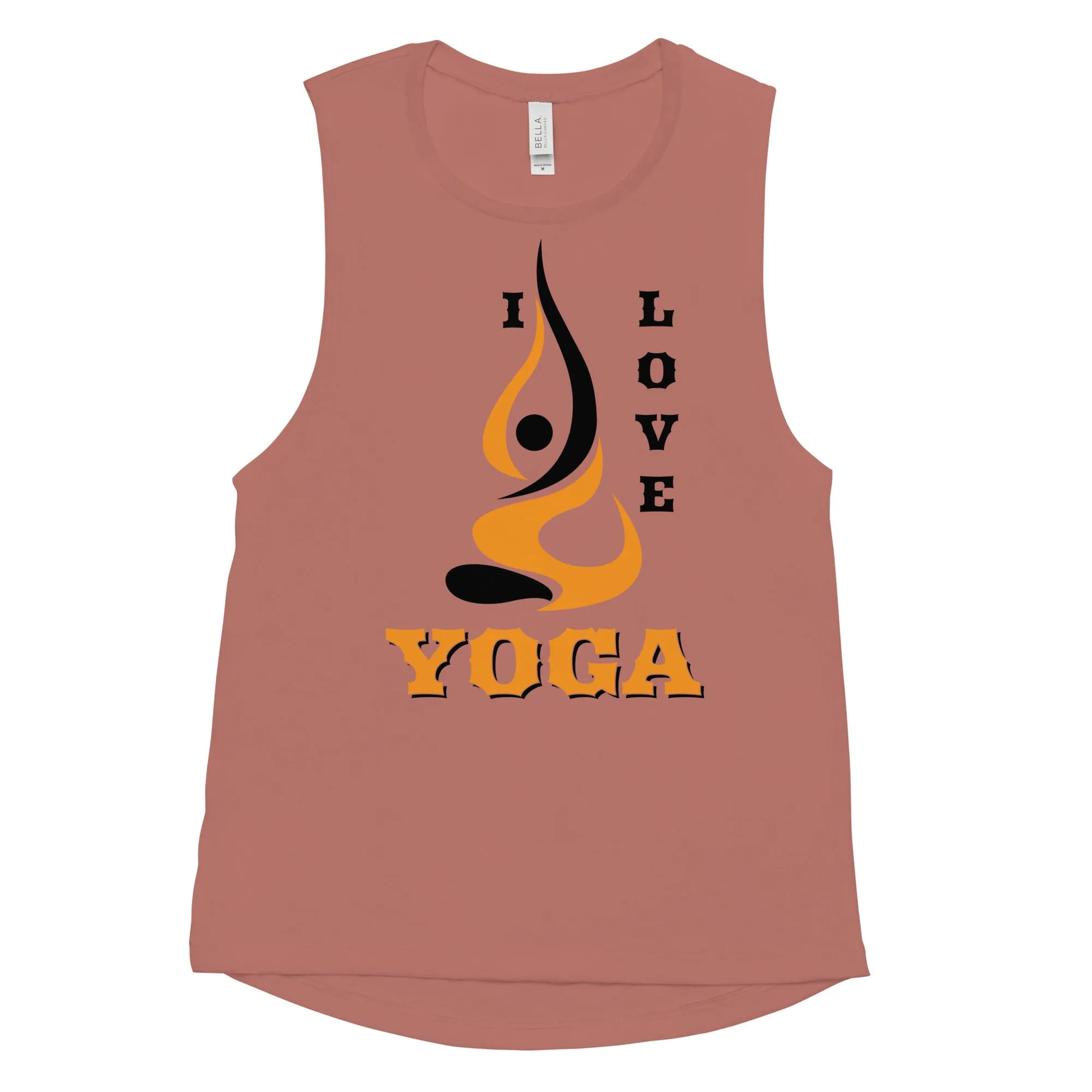I Love Yoga Muscle Tank