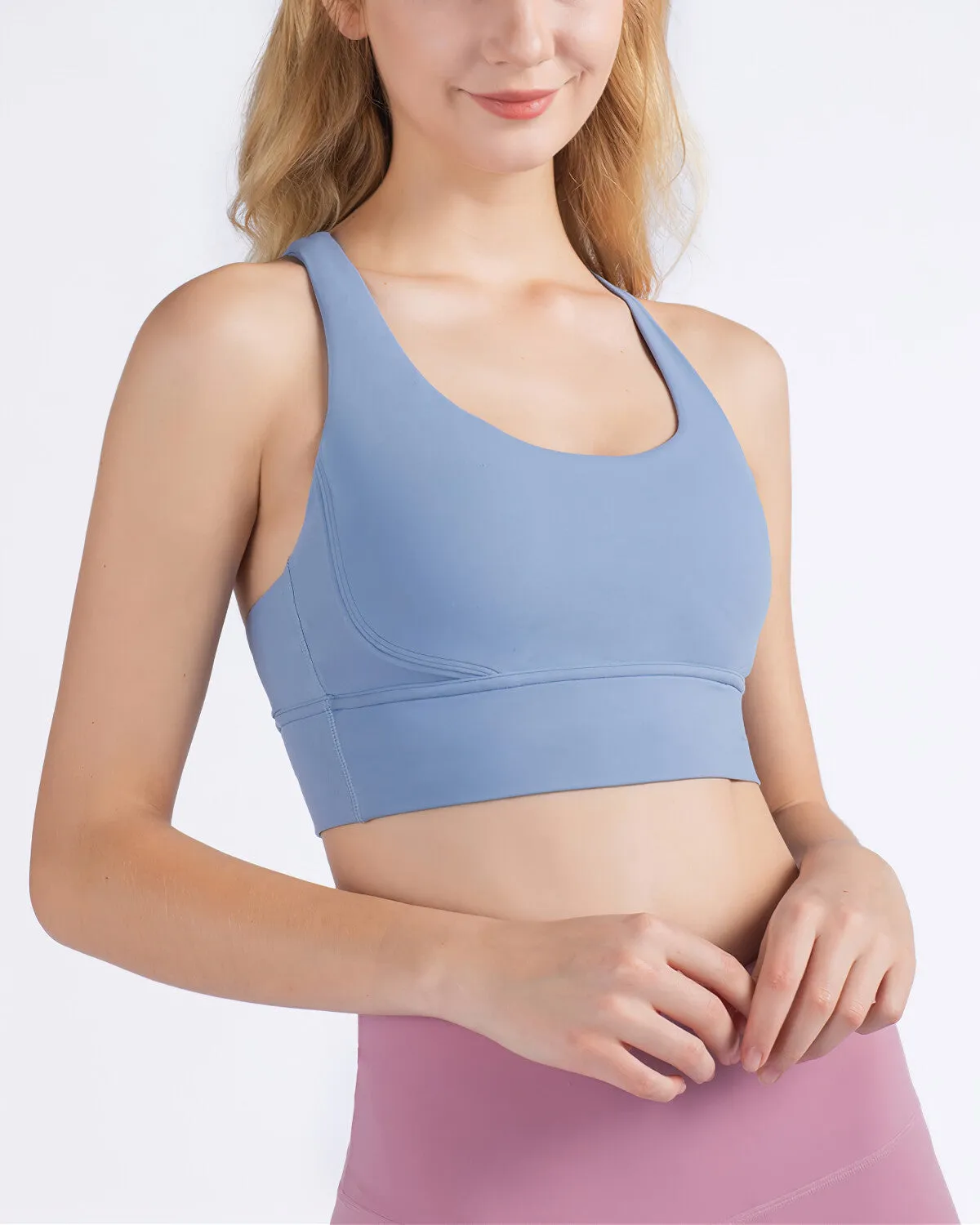 Johanna Sports Bra - Misty Blue