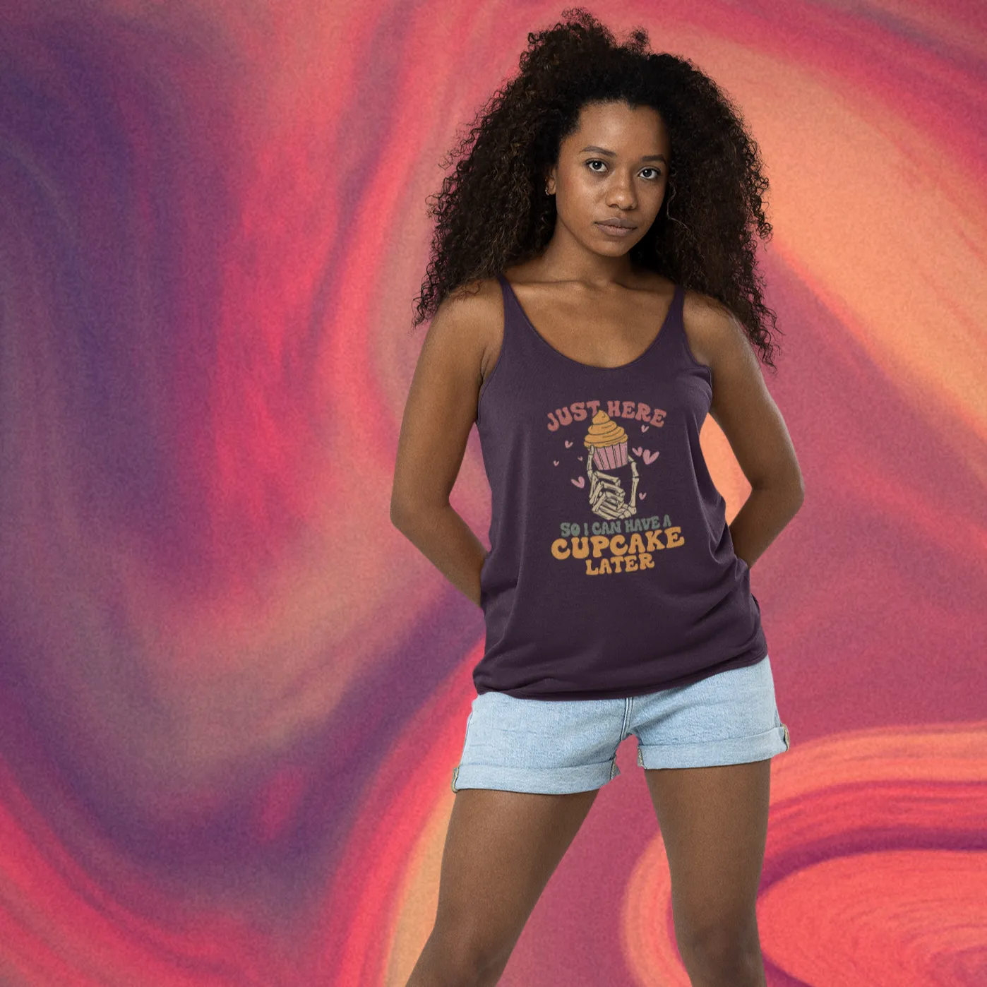 Just Here Women's Racerback Tank