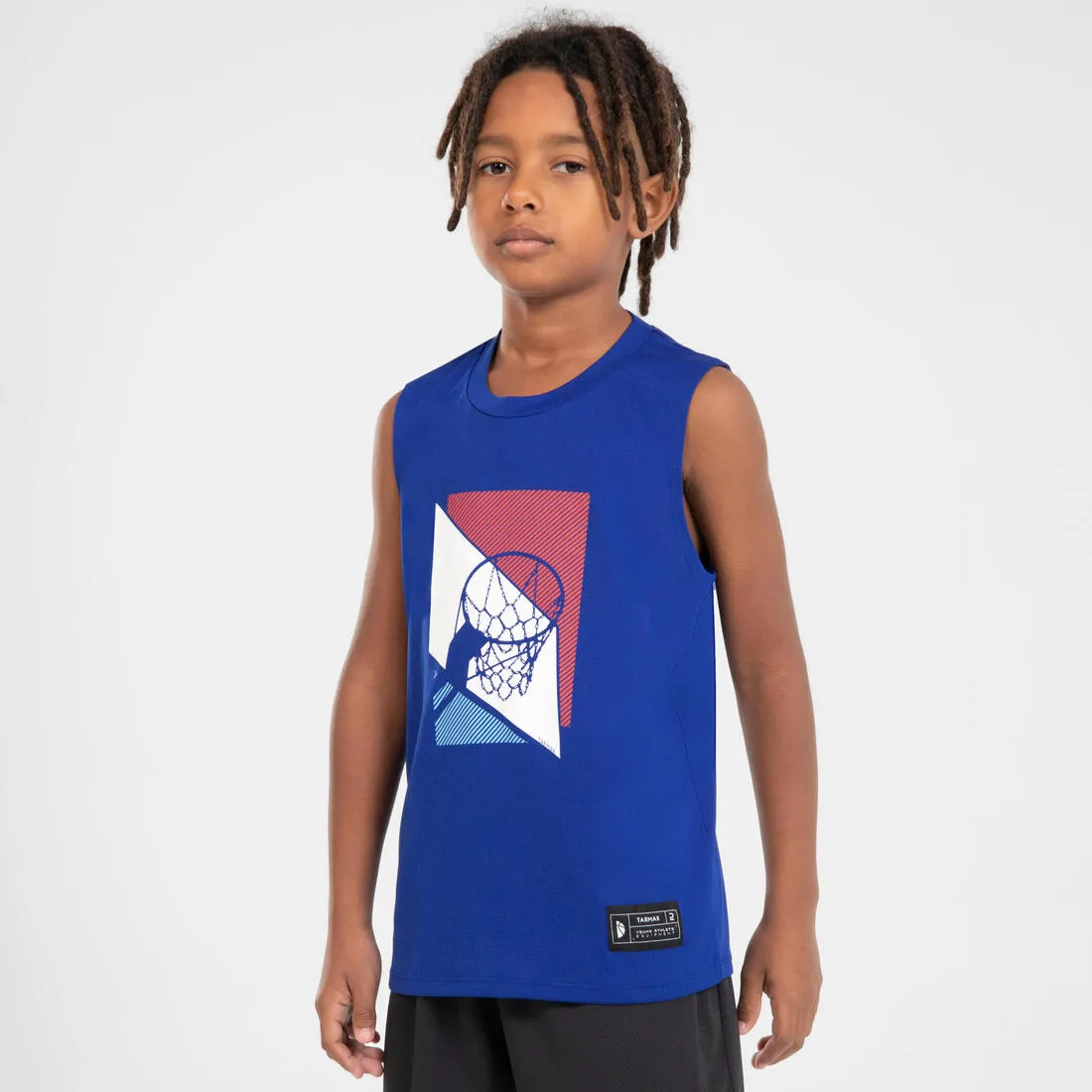 Kids' Sleeveless Basketball Jersey TS500 Fast