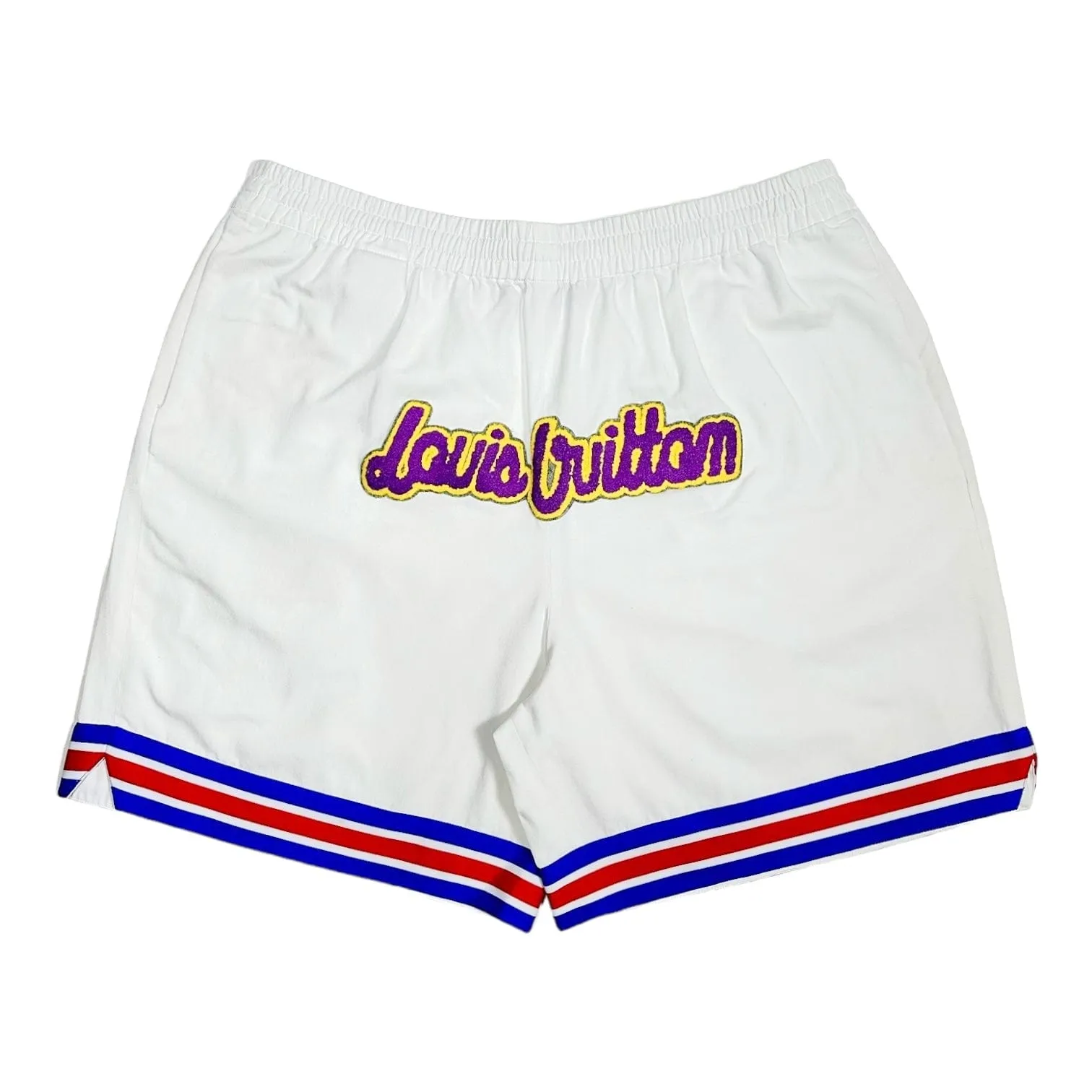 Louis Vuitton x NBA Basketball Shorts Beige Pre-Owned