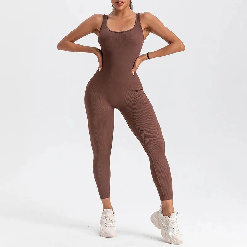 LUX Ribbed Contour Yoga Jumpsuit