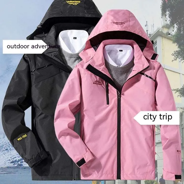 Men’s and Women’s Hooded Waterproof Rain Jacket