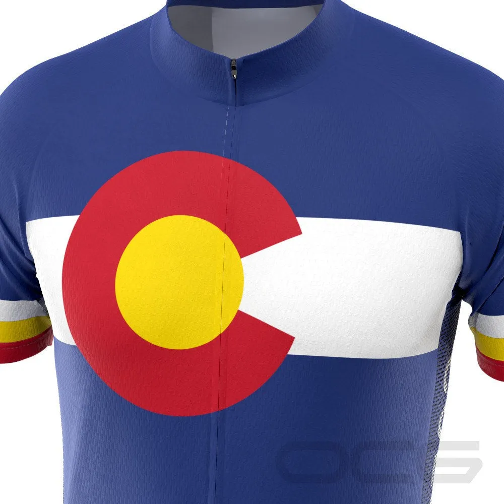 Men's Colorado US State Icon Short Sleeve Cycling Jersey