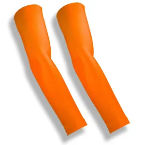 Neon Orange Compression Sleeves for Golf