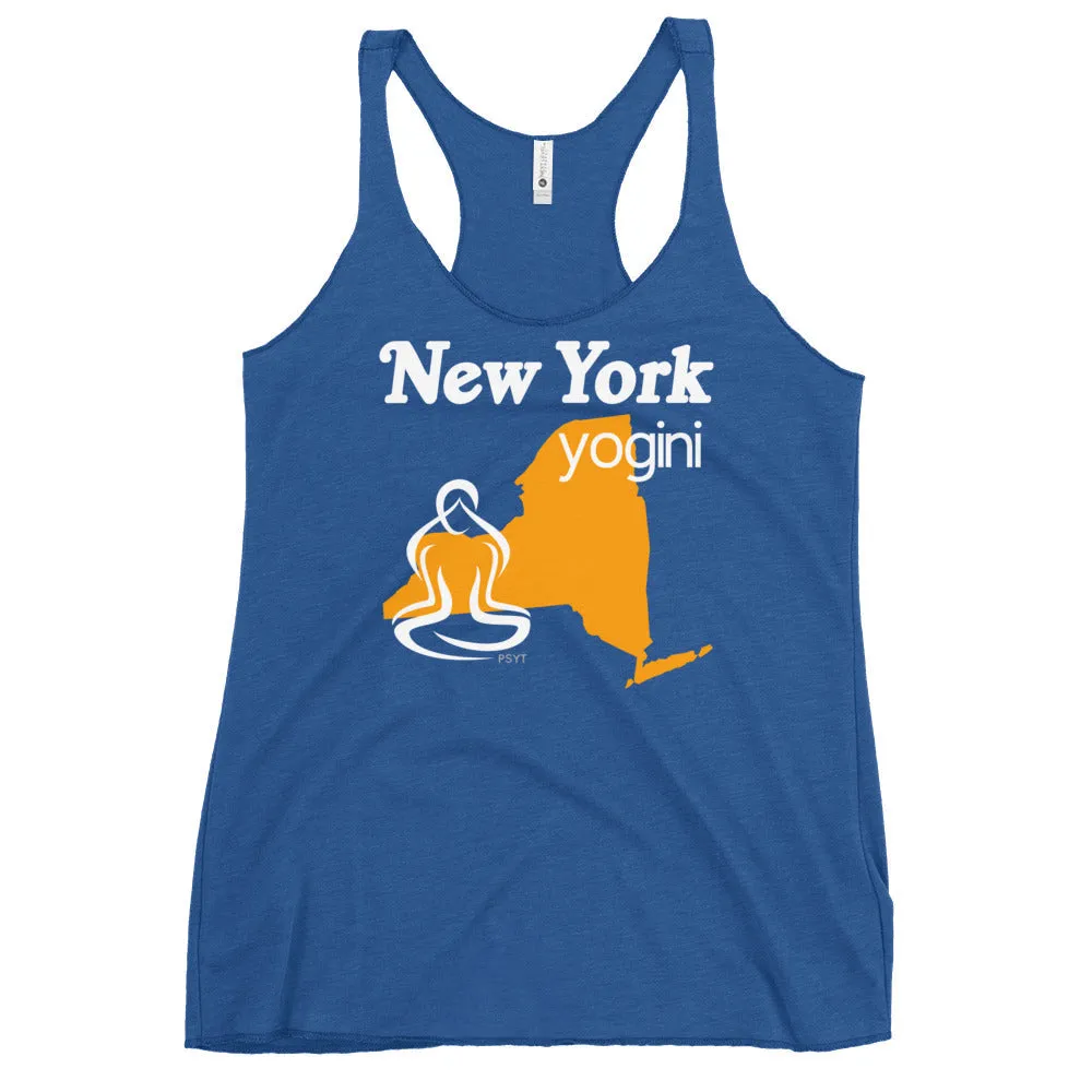 New York Map Yogini Dark Color Tank Top