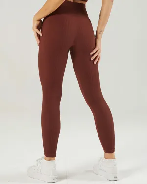 Nieve Ribbed Seamless Leggings - Buccaneer