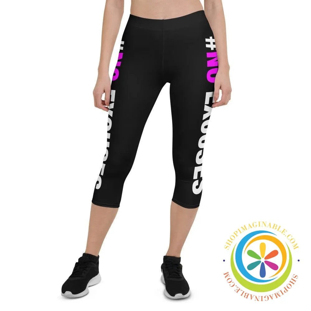 #NO EXCUSES Capri Cropped Leggings