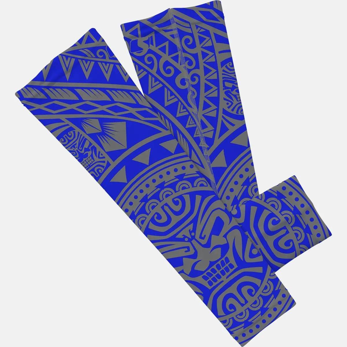 Oceanic Warrior Gray Blue Arm Sleeve