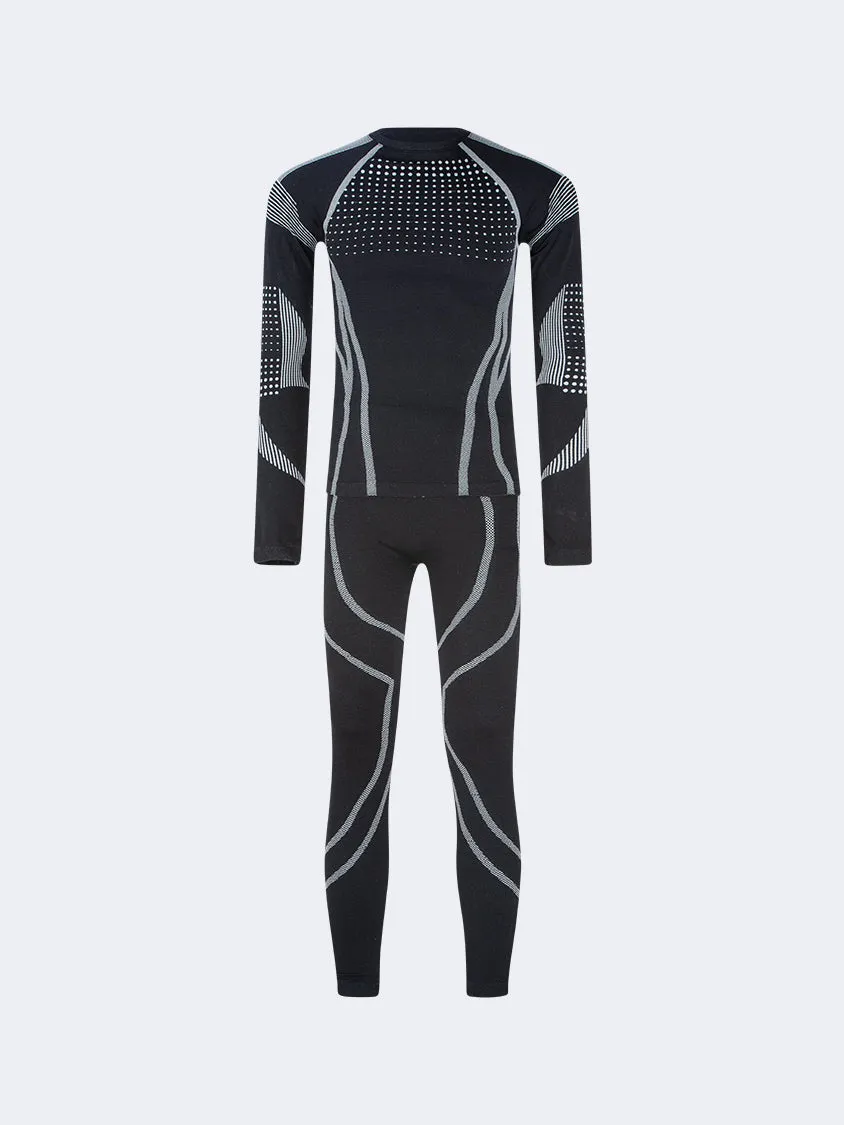 Oil And Gaz Smooth Unisex Skiing Baselayer Black