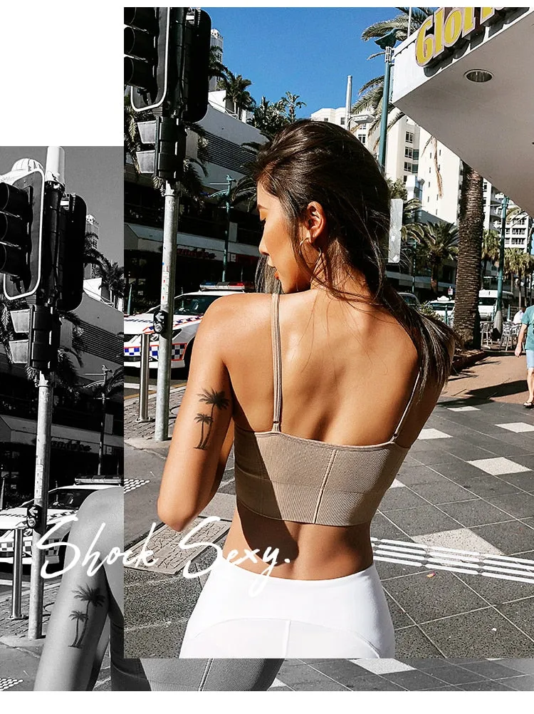 Push Up Seamless Crop Top Bra