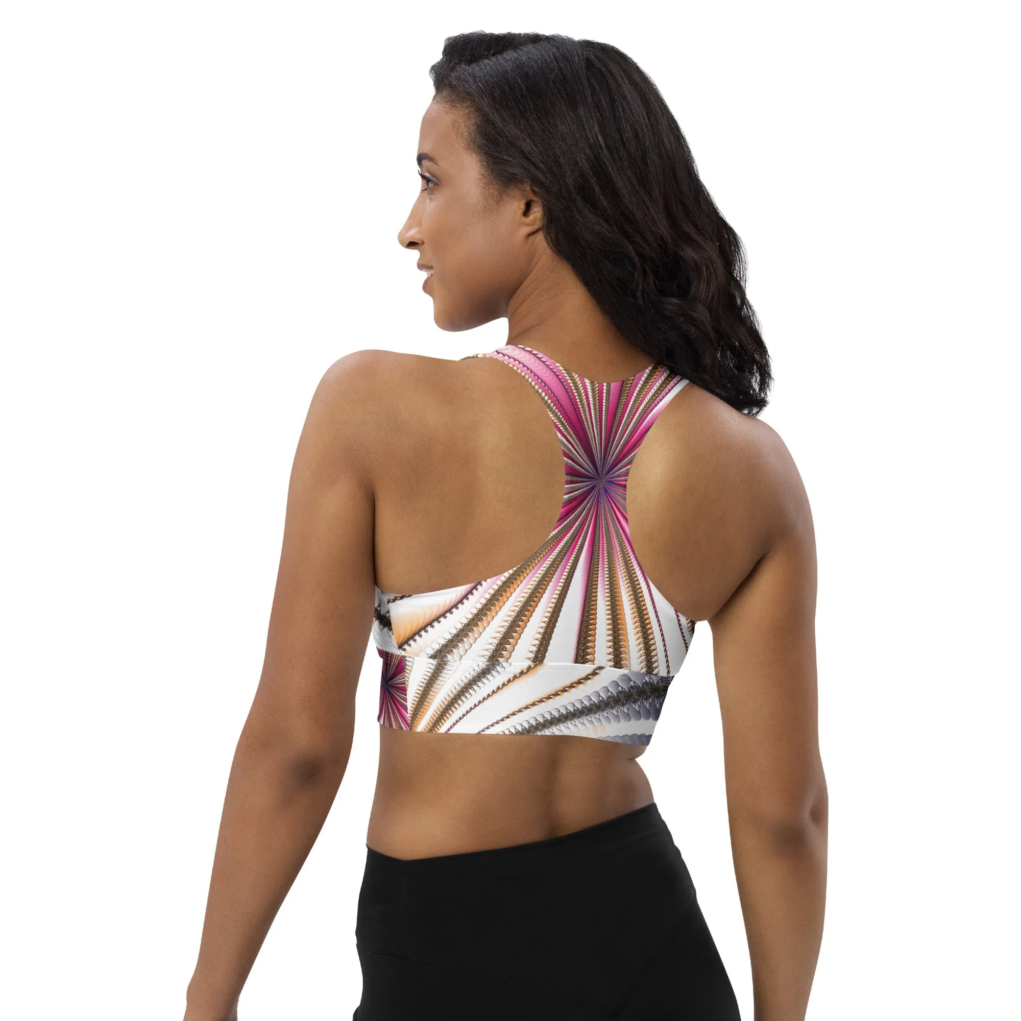 "Morning Bloom" Collection - Longline Sports Bra