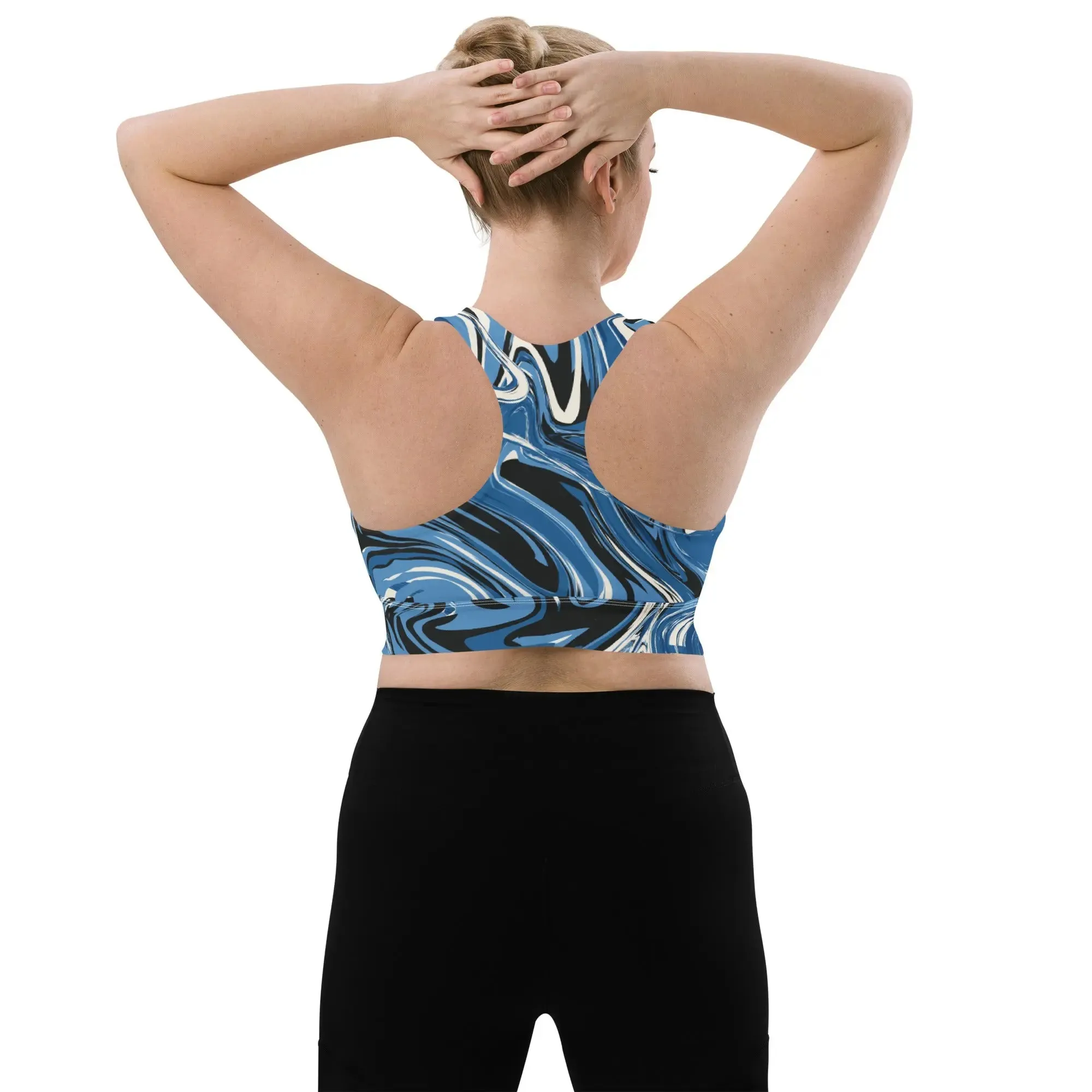 "Sonya My Beautiful Cat" Collection - Longline Sports Bra for Cat Lovers