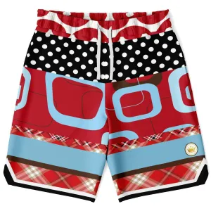 Red Pacific Palisades Basketball Shorts
